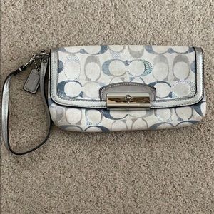 Coach Wristlet with Signature C Pattern